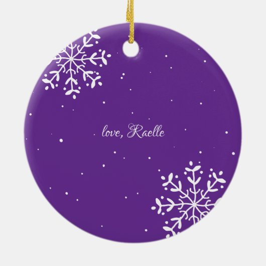 beste vriend | Sentimentele foto KeepSake Kerstmis Keramisch Ornament (Achterkant)