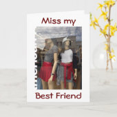 BESTE VRIEND/SHOPPY BUDDY VOOR BIRTHDAY KAART (Gele Bloem)