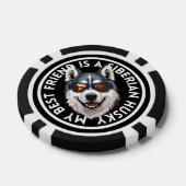 Beste vriend Siberische Husky Poker Chips (Enkel)