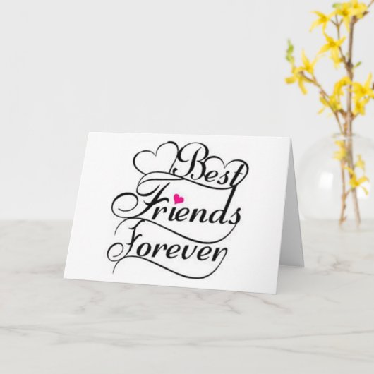 BESTE VRIEND SINDS DE DAG DAT WE HAAR BIRTHDAAG ON KAART (Gele Bloem)