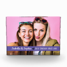 Beste vriend sinds moderne aangepaste fotosjabloon fotoblokken