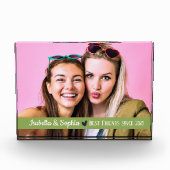 Beste vriend sinds moderne aangepaste fotosjabloon fotoblokken (Voorkant)