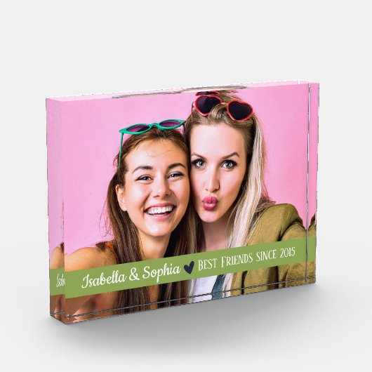 Beste vriend sinds moderne aangepaste fotosjabloon fotoblokken (Links)