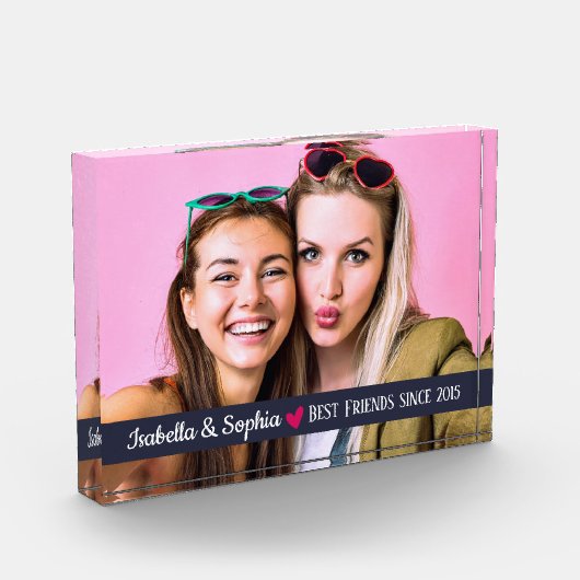 Beste vriend sinds moderne aangepaste fotosjabloon fotoblokken (Links)