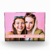 Beste vriend sinds moderne aangepaste fotosjabloon fotoblokken (Voorkant)