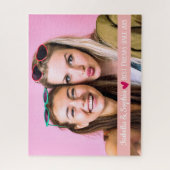 Beste vriend sinds moderne aangepaste fotosjabloon legpuzzel (Verticaal)