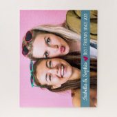 Beste vriend sinds moderne aangepaste fotosjabloon legpuzzel (Verticaal)