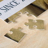 Beste vriend sinds moderne aangepaste fototemplate legpuzzel (Zijkant)