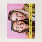 Beste vriend sinds moderne aangepaste fototemplate legpuzzel (Verticaal)
