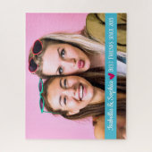 Beste vriend sinds moderne aangepaste fototemplate legpuzzel (Verticaal)