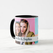 Beste vriend sinds moderne afbeeldingen sjabloon B Mok (Voorkant links)