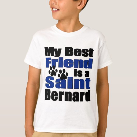 Beste Vriend Sint Bernard T-shirt (Voorkant)