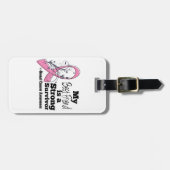 Beste vriend Sterke Survivor Borstkanker Bagagelabel (Voorkant horizontaal)