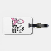 Beste vriend Sterke Survivor Borstkanker Bagagelabel (Achterkant horizontaal)