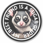 Beste vriend Sugar Glider Sticker (Voorkant)