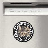 Beste vriend Tabby Cat Magneet (Insitu (Vaatwasser))