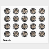 Beste vriend Tabby Cat Ronde Sticker (Vel)