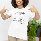 Beste vriend, tante, aankondiging van zwangerschap t-shirt