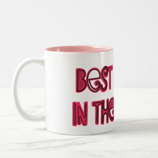 beste vriend ter wereld tweekleurige koffiemok (Links)