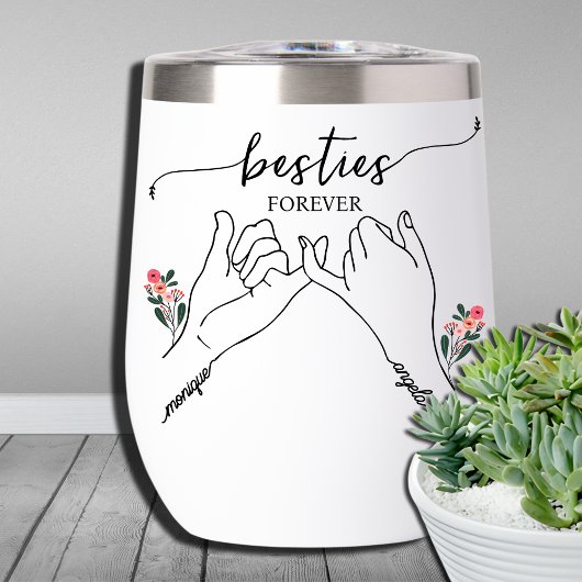 Beste vriend Tumbler - Gepersonaliseerd Besties vo