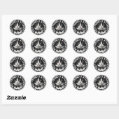 Beste vriend Tuxedo Cat Ronde Sticker (Vel)