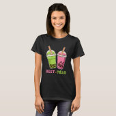 Beste vriend van de beste teas kawaii boba-borrelt t-shirt (Voorkant volledig)