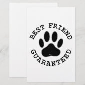 Beste vriend van de Beste van de Dog van het Hoogt Briefpapier (Voorkant / Achterkant)