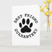 Beste vriend van de Beste van de Dog van het Hoogt Kaart (Gele Bloem)