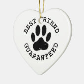 Beste vriend van de Beste van de Dog van het Hoogt Keramisch Ornament (Links)