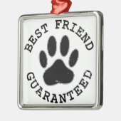 Beste vriend van de Beste van de Dog van het Hoogt Metalen Ornament (Links)
