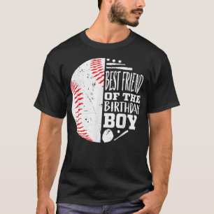 Beste vriend van de Birthday Boy Baseball Gevoelig T-shirt