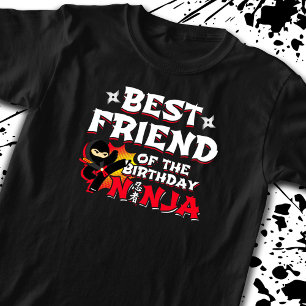 Beste vriend van de Birthday Ninja - Ninja Party T-shirt