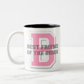 Beste vriend van de Bride Cheer Tweekleurige Koffiemok (Links)