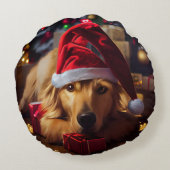 Beste vriend van de kerstman rond kussen (Achterkant)