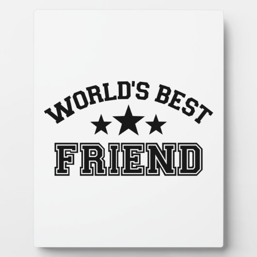 Beste vriend van de wereld fotoplaat (Voorkant)