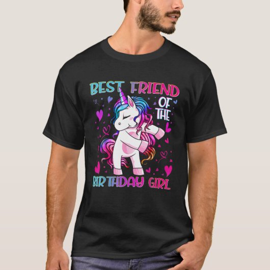 Beste vriend van het meisje van de geboorte, Floss T-shirt (Voorkant)