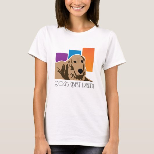 beste vriend van hond t-shirt (Voorkant)
