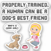 Beste vriend van honden sticker (Voorkant)