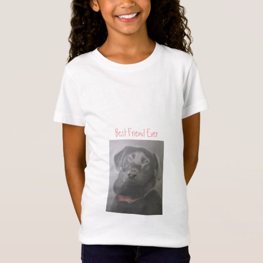 Beste vriend van Labrador Retriever T-shirt (Voorkant)