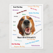 Beste vriend van man (?) briefkaart (Voorkant)