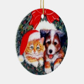 Beste vriend van man keramisch ornament (Rechts)