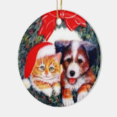 Beste vriend van man keramisch ornament (Links)