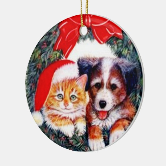 Beste vriend van man keramisch ornament (Links)