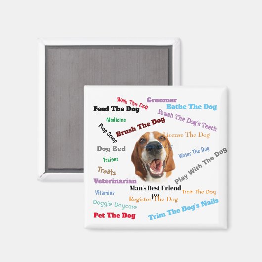 Beste vriend van man (?) magneet (Voorkant / Achterkant)