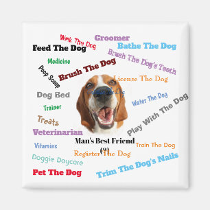 Beste vriend van man (?) magneet