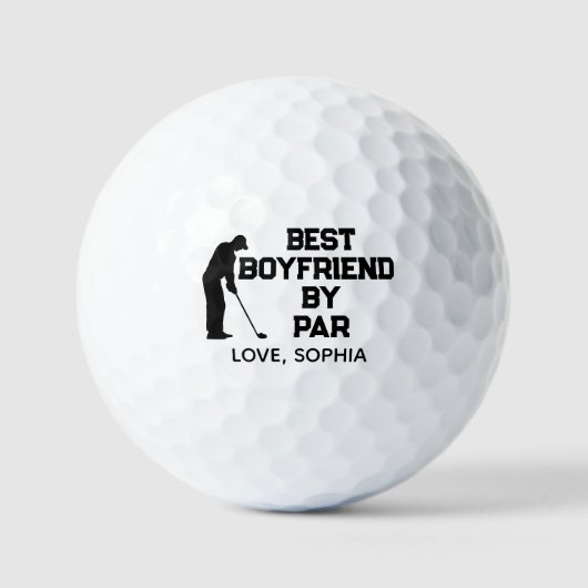 Beste vriend van Par Simple met aangepaste tekst Golfballen (Voorkant)