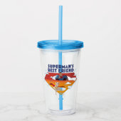 Beste vriend van Superman Acryl Drinkbeker (Voorkant)