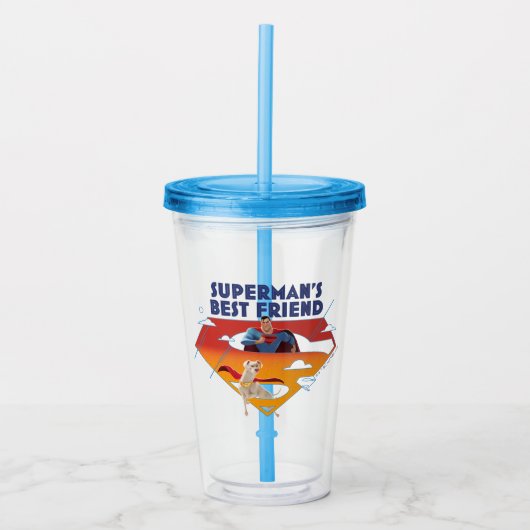 Beste vriend van Superman Acryl Drinkbeker (Voorkant)