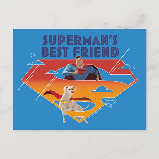Beste vriend van Superman Briefkaart (Voorkant)