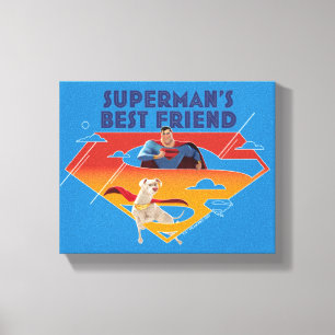 Beste vriend van Superman Canvas Afdruk